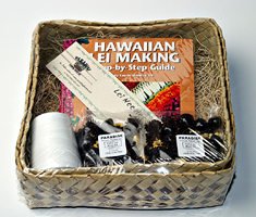 Hawaiian lei making kit tropical flowers